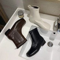 여자가을신발 여자 스웨이드앵클부츠 가을신발 겨울부츠 앵클 오피스부츠 검정구두 편한부츠 3CM굽 앞사각부츠 여성앵클부츠