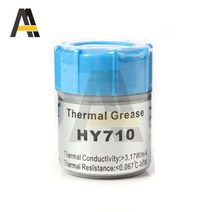 실리콘 서멀 고열 내열 구리스 오일 Hy710 프로세서 cpu gpu 라디에이터 냉각 페이스트 20g 복합 윤활 열 전도성 그리스 접착제, 없음
