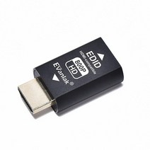 EVanlak Hdmi Edid 에뮬레이터 패스스루 3세대 프리미엄 알루미늄 제거 에뮬레이터 어댑터 Mac 썬더볼트 to HDMI 스위치/확장기/AV 수신기/비디오 분배기와 사용, HDM EDID 800pp