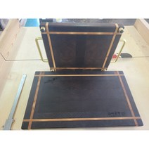 주문제작형 엔드그레인도마 플레이팅도마 세트, 문구각인