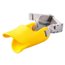 강아지 실리콘 오리입마개 소형견 짖음방지 반려견 마스크 훈련용품, M, 옐로우