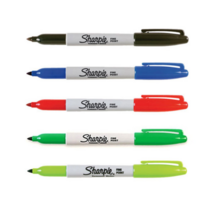 [SHARPIE] FINE TIP/ 샤피 파인 12색 낱색, AQUA