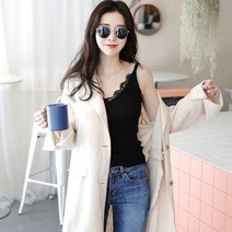 니유컴퍼니 예쁜 레이스 끈나시 민소매/나시