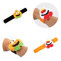 네오텍스 할로윈 원터치 팔찌 유령 호박 / 손목 밴드 파티 패션 소품