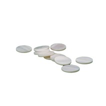 견고한 NAOMI 100/200/500 개/대 기타 Fretboard 인레이 소재 도트 화이트 펄 쉘 3mm-12mm 두께 장식 액세