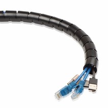 co 케이블정리 슬리브 22mm 블랙 1m