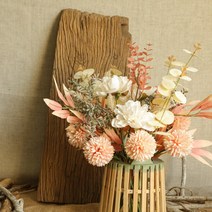 조화 꽂꽂이 인테리어 셀프웨딩 촬영 부케 꽃다발 꽃장식 성묘조화 소품, FL002핑크
