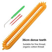 뜨개질 기계 DIY 넥워머 목도리 스웨터 키트 가방 베짜기 1 pc 재봉 재료 액세서리 베틀 바느질 원형 diy 니트 직조 수제 스카프 양말 봉합 도구, 36cm 조밀한 이빨, 1개