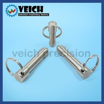 볼플런저 VCN114 스테인레스 스틸 스프링 타입 볼 헤드 잠금 핀 직경 5 25mm 퀵 릴리스 로케이팅 풀 링 길, 01 VCN1145mm_12 65mm