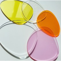 칼라아크릴 티코스터 컵받침 조약돌, 보라, 클로버