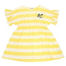 보보쇼즈 [보보쇼즈키즈] 로고 스트라이프 123AC124 720 키즈 반팔 원피스 플레어핏