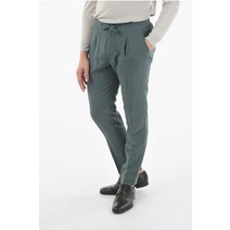 Corneliani 실크 AND FLAX 4 포켓 PANTS 위드 LACES 854L03 0114001 050