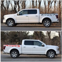 자동차 차량용 테일 장식 스티커 포드 랩터 F150 픽업 튜닝 악세사리 2개입, 01 BLACK