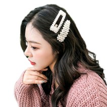 [다이나몰/11종세트] 진주 옆머리 포인트 똑딱이 머리핀