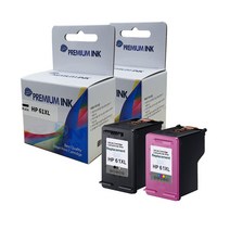 HP 61 XL 검정 대용량 잉크 CH563WA 재생잉크 리필잉크 ENVY4500, HP 61XL 칼라 대용량 CH564WA