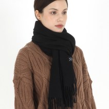 캐시미어 솔리드소프트 머플러 블랙