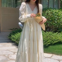 레이스 퍼프 슬리브 드레스 황금가면 연민지 차예련 서유라 서예지 옷 스타일 가을 원피스 패션