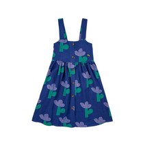 (정식매장판H) BOBO CHOSES KIDS 23SS NEW 보보쇼즈 키즈 여아 플라워 패턴 나시 원피스 드레스(123AC131_420) KBO32GRDR060NV 네이비