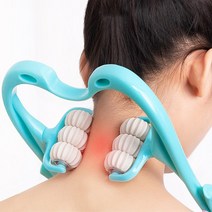 6구 수동 목마사지기 뒷목 경추 종아리 마사지 지압, 랜덤, 1개