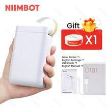 고성능 Nimbot-D11 D110 감열 라벨 용지 롤 소형 무선 블루투스 스티커 바코드 프린터, D101