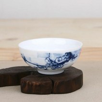[KT알파쇼핑]청화백자 매화문 찻잔 다도잔 50ml, 단일상품_W078C67