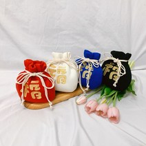 아이꼼므 아기 유아 아동 명절 설날 추석 용돈 가방 복조리 가방 금사 자수 복 주머니