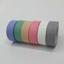 다꾸마스킹테이프 폴꾸 다꾸 라인 체크무늬 종이테이프 베이지 체크마스킹테이프, 상세페이지 참조