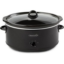 Crock-Pot SCV800-B 7.6L(8쿼트) 타원형 수동 슬로우 쿠커 블랙, 01 슬로우 쿠커