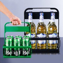 커피 캐리어 캠핑 컵 배달 캔 음료 수 6구 홀더 트레이 용품, 2-커피캐리어-블랙, 1개