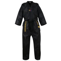 주짓수도복 주짓수 용품 의류 바지고품질 블랙 레드 태권도 유니폼 훈련 태권도 정장 자수 유니폼 poomsae dobok wtf 승인 크기 160-190 cm