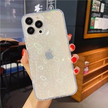 아이폰 케이스 감성 예쁜 고급 반사 홀로그램 심장 전화 13 11 pro max 12 mini xr 8 plus xs x se 2020 laser gradient 나비