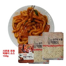 후루룩 누들 밀떡볶이-1kgx2팩 (사은품증정:떡볶이소스150g)업소용떡볶이, 1kgx2팩
