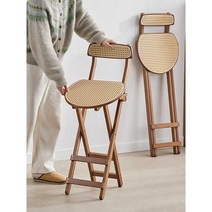 접이식홈바의자 홈 바 라탄 체어 아일랜드 식탁 의자, 대나무 접이식의자 (중)