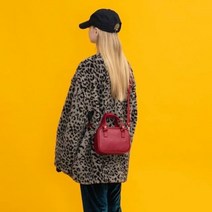 기타 언더크로스 네모 미니 토트백 버건디