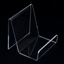책 도서 지갑 북 스탠드 투명 아크릴 상품 받침대 매장 디스플레이 디피용 진열대 전단지소품 진열 거치대, 사이즈