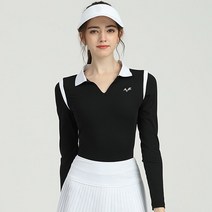 통기성 긴 소매 골프 티셔츠 여성용 빠른 건조 스트레치 스포츠 의류 패션 봄 가을