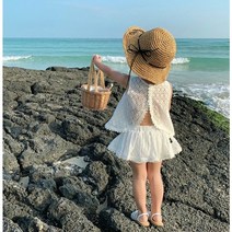 키즈봉봉 여아 나시 상하세트 투피스 여름신상 추천 바로배송 순백펀칭치마바지세트