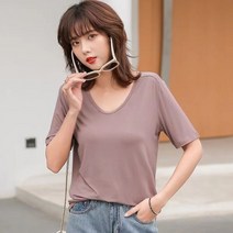 SJW 봄 여름 여성 모달 반팔티 무지 루즈핏 빅사이즈 흰티 티셔츠 상의 베이직 11컬러