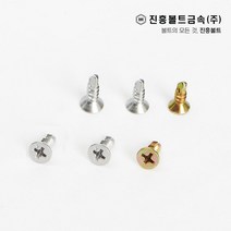 일반 스텐 접시머리 직결나사 피스 봉지판매(13mm ~ 100mm), 1.백도금, FH #8-75