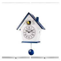 유럽식 레트로 뻐꾸기시계 엔틱 인테리어 벽시계 나무 메커니즘 새 거실 진자 벨 정원 현대 침실 스윙 장 선물 아이디어, 스타일 6, 29x44cm