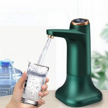 냉온수기 냉수 온수 셀프 소형 미니 정수기 기본 usb 워터 디스펜서가있는 전기 물병 펌프 휴대용 자동 물 펌프 버킷 병 디스펜서, 초록