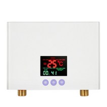 전기 온수기 3kw 인스턴트 온수기 탱크리스 전기 온수기 벽걸이 형 led 디스플레이, 하얀, 나는 플러그