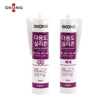 오공 오공 다용도 실리콘 실란트 300ml 투명 백색 택1, 색상