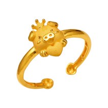 한국금다이아몬드 아기 순금 돌팔찌 왕관 꿀꿀 24K 18.75g 100일 선물