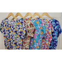 1+1 할머니 엄마 여름 후렌치 면 반팔 옷 60대70대80대 칠순팔순 실내티 요양원