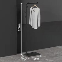 Z3JC 심플 착지 심플 철예 옷걸이 스탠드 옷걸이, 로렌 흑금암판 + 검은 나뭇가지 모양