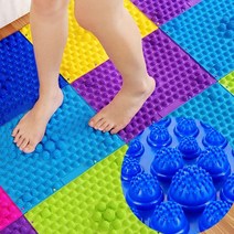 우기마켓 DIY 지압매트 발매트 지압발판 조립식 발매트, 퍼플