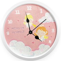 예수께로 가면 기뻐요 (벽시계) 보석십자수 23.5x23.5, 단품