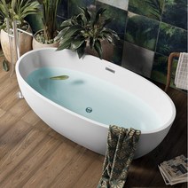 바스코리아 다이나 프리스탠딩 욕조 | 1400 1500 1700 프리스탠딩 반신욕조, 1개, 1500 x 800 x 580