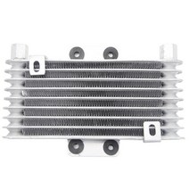 엔진오일 미션오일 쿨러 오토바이 라디에이터 125ml 알루미늄 적합 냉각 호환 142, 실버 m10 x 1.25